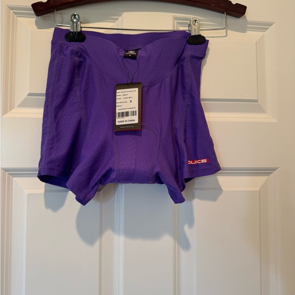 Women's Purple Bike Shorts
